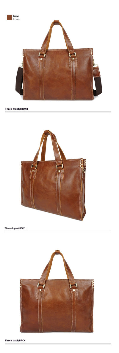 Bolsa Mensajera de Cuero Vacuno Engrasado Premium - Image 12