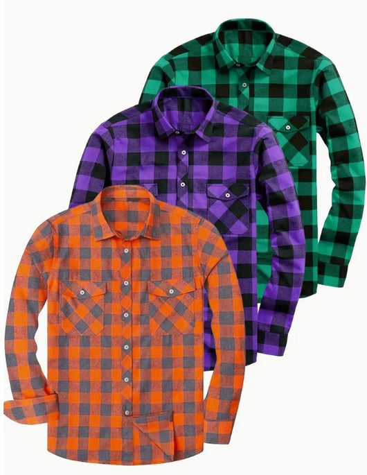 Camisa Franela Cuadros Hombre Corte Relajado - Image 8