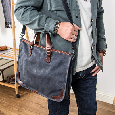 Bolso de Cuero para Hombre con Bandolera Diagonal - Image 7