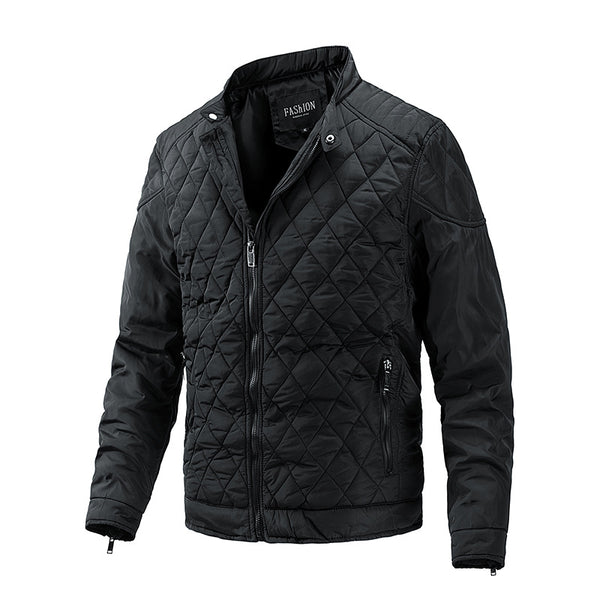 Camisa Casual de Cuello Parado en Algodón Ligero para Hombre