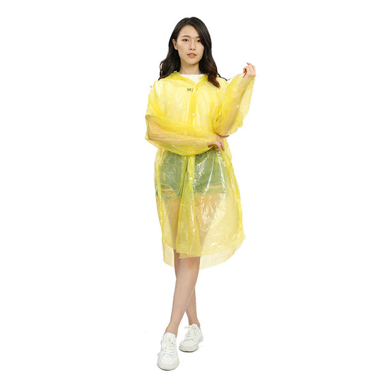 Poncho Impermeable Desechable para Adultos - Portátil y Ligero