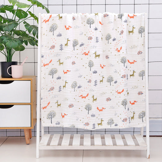 Toalla de Baño para Bebé con Acolchado Seersucker de Seis Capas - Image 53