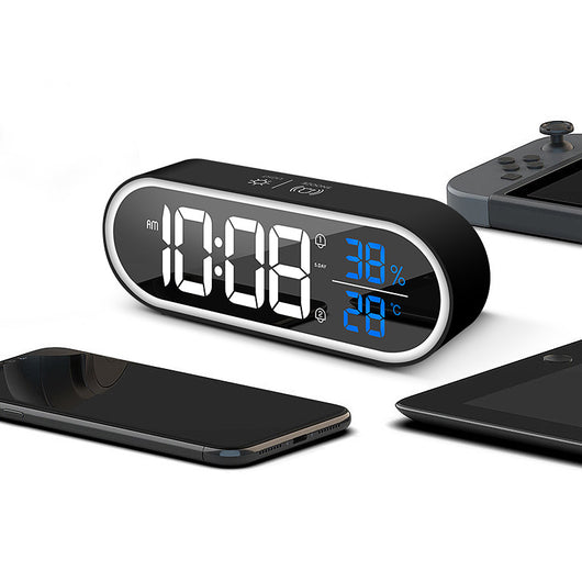 Reloj Espejo LED Musical con Control de Volumen Ajustable