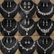 Conjunto de Aretes y Collar con Perlas y Cristales para Mujer