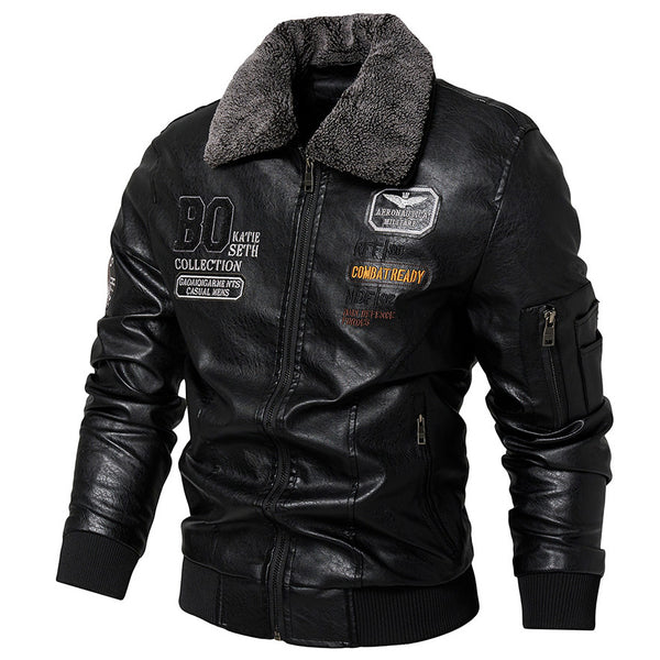 Chaqueta de Cuero Slim Fit para Hombre - Estilo Casual Moderno