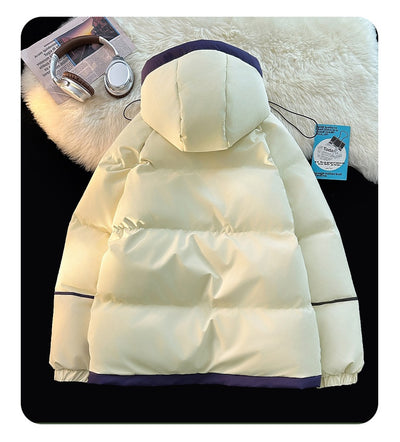 Abrigo Acolchado Holgado con Capucha - Algodón Casual para Hombre - Image 19