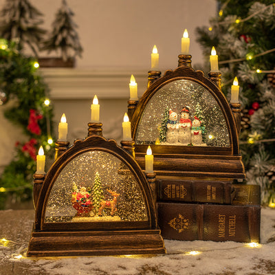 Lámpara Linterna Navideña de Cristal Portátil para Decoración - Image 3