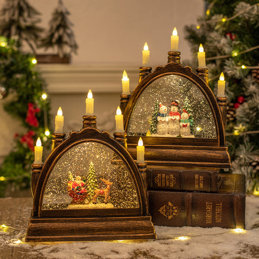 Lámpara Linterna Navideña de Cristal Portátil para Decoración - Image 3