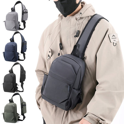 Mochila Pecho Oxford para Hombre - Bolsa Cruzada Funcional