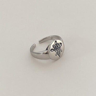 Anillo de Plata Esterlina con Elemento Tallado - Image 4