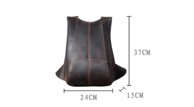 Mochila Pequeña de Cuero Genuino Crazy Horse para Mujer - Estilo Retro - Image 10
