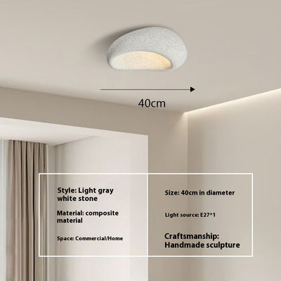 Lámpara de Techo Minimalista Japonesa Silenciosa Crema Moderna - Image 15