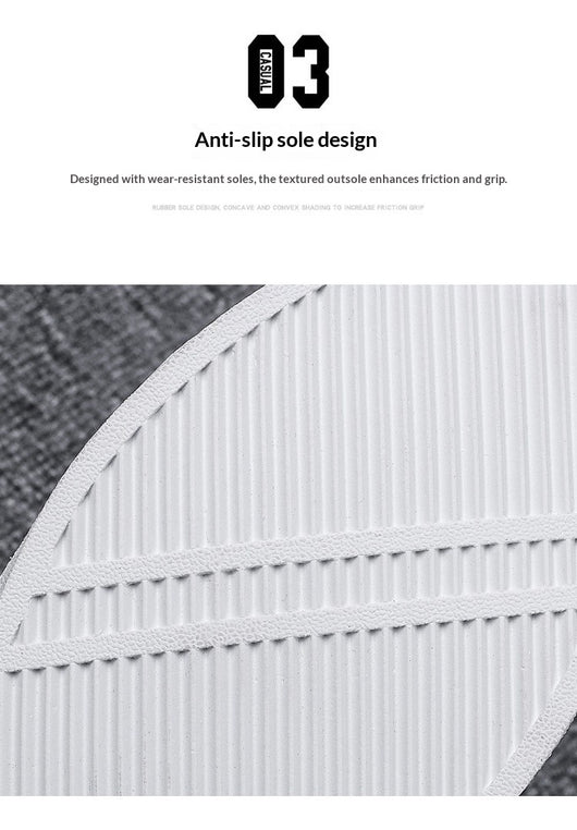 Zapatos Casuales Minimalistas Blancos para Hombre con Suela Plana - Image 9