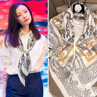 Pañuelos Cuadrados Geométricos para Mujer - Image 34
