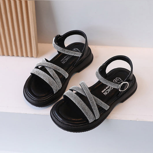 Sandalias Infantiles Elegantes con Detalles de Strass - Image 6