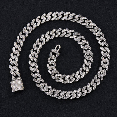 Cadena Cubana para Hombre 11mm con Cierre de Caja - Image 5