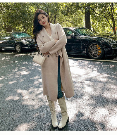 Abrigo Reversible de Cachemira y Lana para Mujer - Otoño e Invierno - Image 19