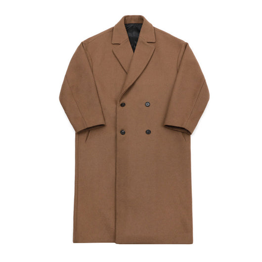 Abrigo Trench Coat de Lana Suelta y Cálida para Hombre - Estilo Moderno - Image 5
