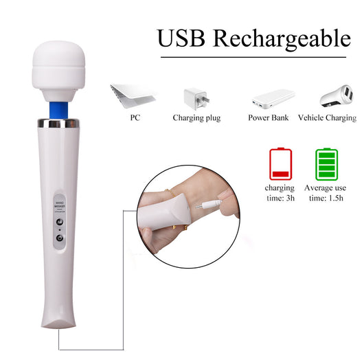 Masajeador de Pulso USB con 10 Modos de Vibración Intenso - Image 8
