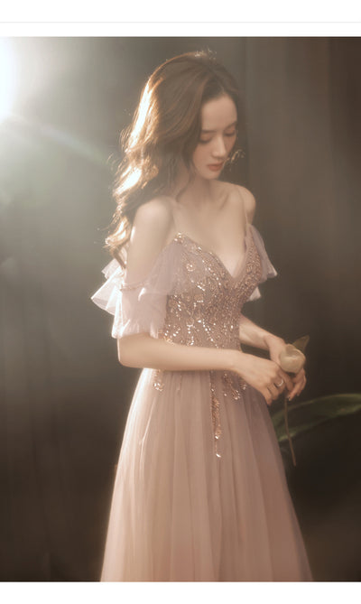 Vestido de Dama de Honor Elegante Primavera Verano - Silueta Esbelta y Sofisticada - Image 5