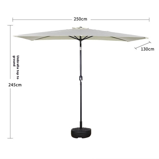 Sombrilla Rectangular Impermeable para Terraza y Patio - Protección Solar 4 Esquinas - Image 9