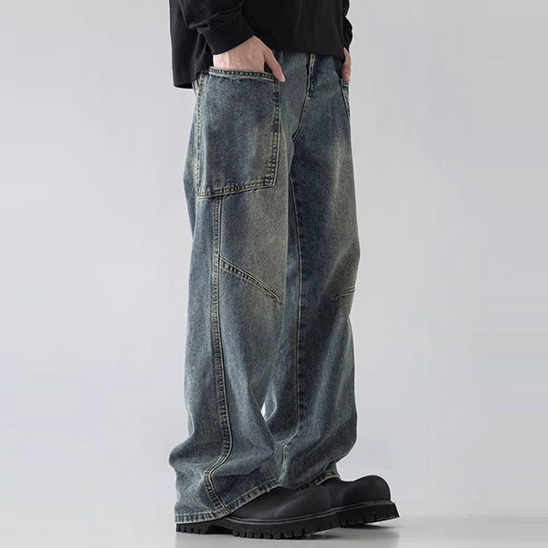 Jeans Rectos de Pierna Ancha y Corte Holgado para Hombre - Image 6