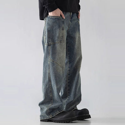 Jeans Rectos de Pierna Ancha y Corte Holgado para Hombre - Image 6