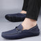 Zapatos Casuales Extra Grandes de Cuero con Suela Gommino Ancha