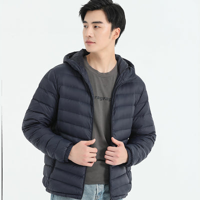 Chaqueta de Plumas para Hombre, Corte Slim Estilo Coreano - Image 3