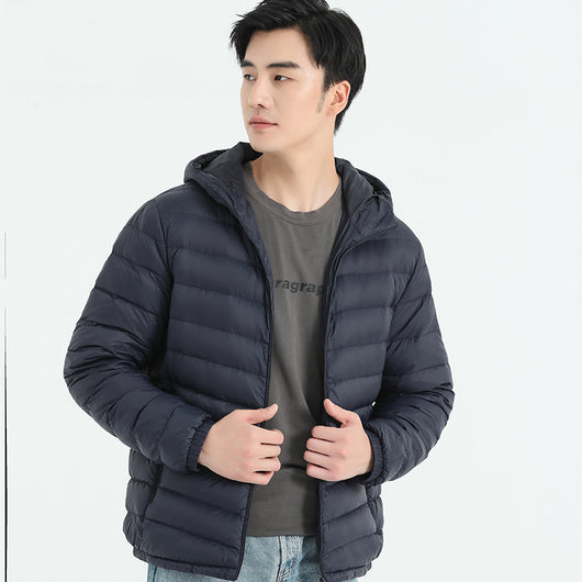 Chaqueta de Plumas para Hombre, Corte Slim Estilo Coreano - Image 3