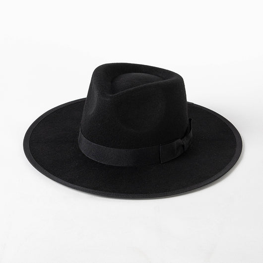 Sombrero de Lana Retro Jazz con Lazo y Corona Elegante - Image 11