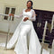 Vestido de Novia Blanco Satinado Cintura Alta Elegante