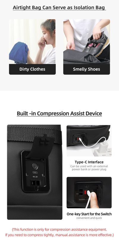 Mochila Trolley Expandible de Gran Capacidad para Viajes de Negocios - Image 9