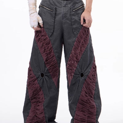 Pantalones Casuales Retro con Corte Tridimensional