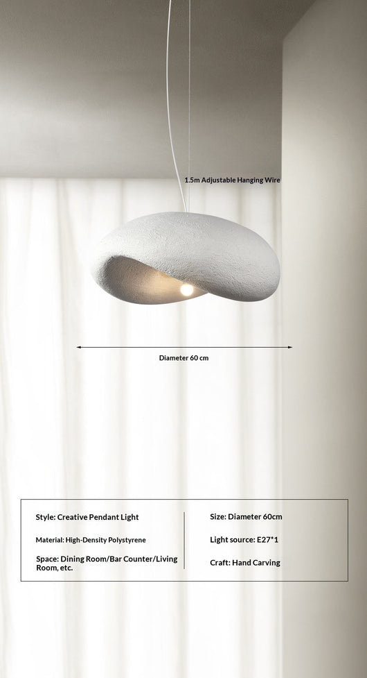 Lámpara de Techo Wabi Sabi para Comedor, Loft y Espacios Modernos - Image 3