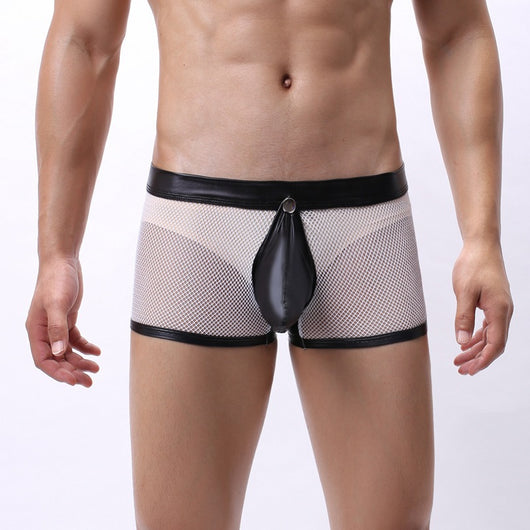 Calzoncillos Boxer Briefs para Hombre Talla Grande Malla Transpirable Cintura Baja - Image 5