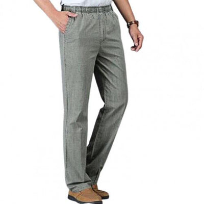 Pantalones Casuales de Cintura Alta Elástica para Adultos Mayores - Image 5