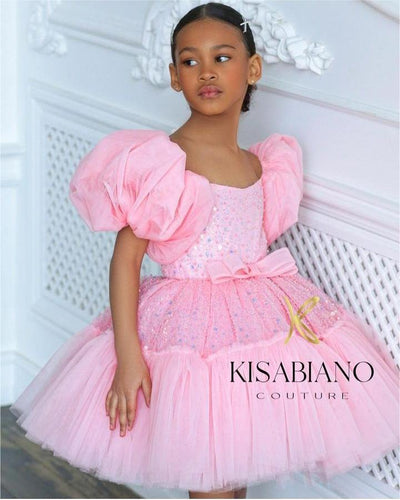 Vestido Princesa Niña con Falda Tutú y Moño - Image 6