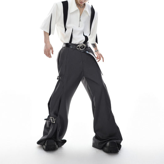 Pantalones Casuales Unisex con Bolsillo para Altavoz Portátil