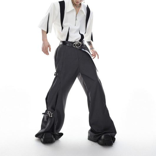 Pantalones Casuales Unisex con Bolsillo para Altavoz Portátil