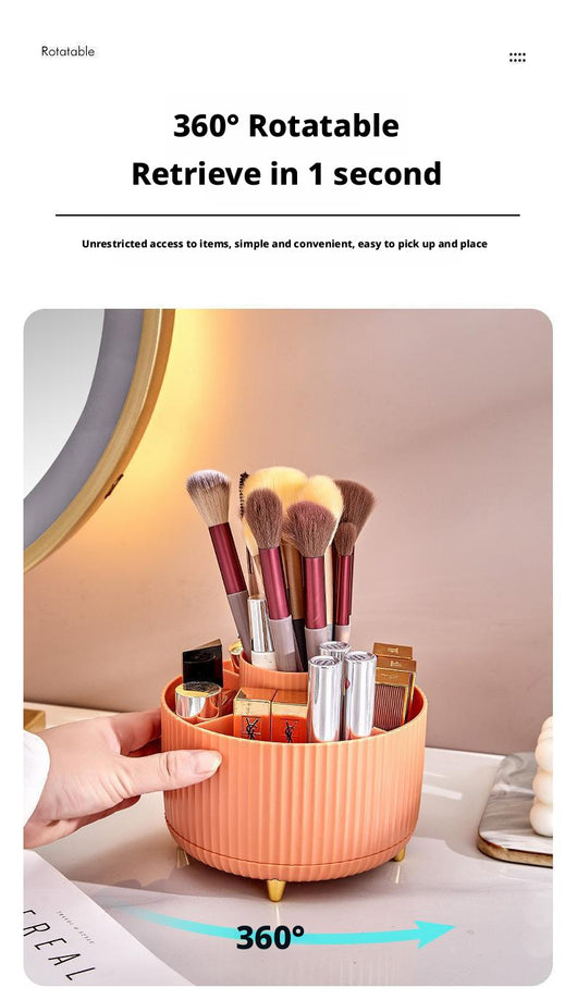 Organizador de Escritorio Naranja con Divisores - Almacenamiento Moderno para Cosméticos y Papelería - Image 9