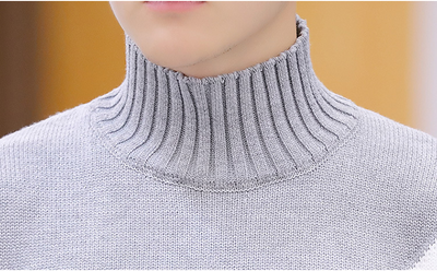 Suéter Cuello Alto Térmico para Hombre - Abrigo Largo Cálido - Image 11