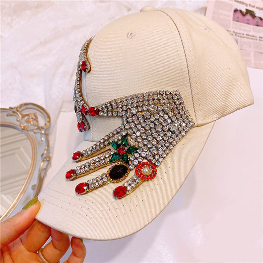 Sombrero de Moda para Mujer con Rhinestones Brillantes - Image 4