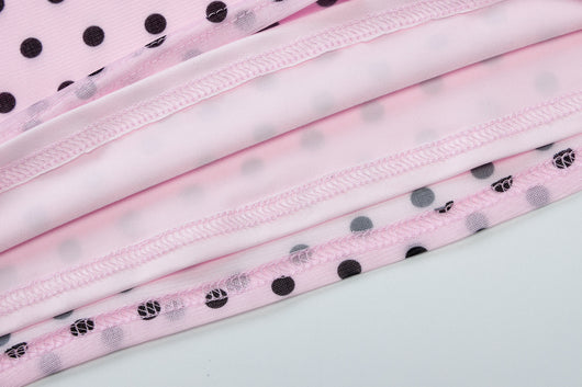 Enterizo Polka Dot Escote V Ajustado Sexy con Tirantes - Image 22