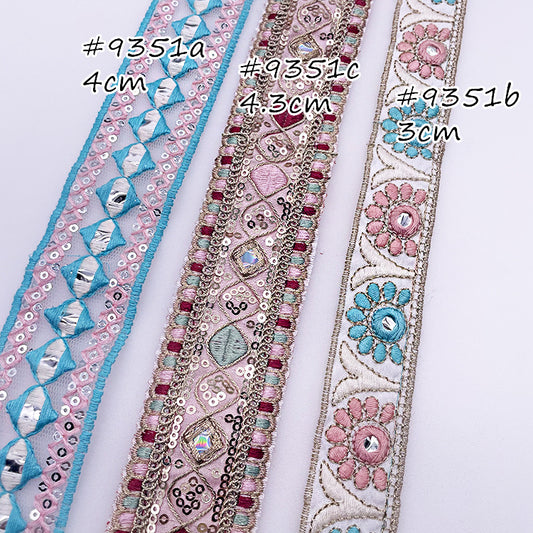 Prendas Étnicas con Encaje Bordado Decorativo