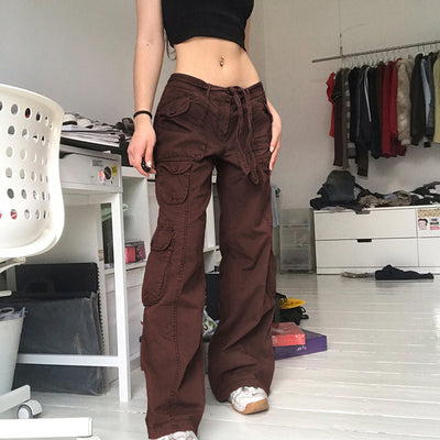 Pantalones Vaqueros Grises Retro Estilo Europeo para Mujer - Image 5