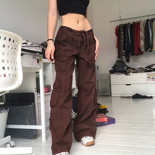 Pantalones Vaqueros Grises Retro Estilo Europeo para Mujer - Image 5