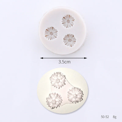 Molde de Silicona para Fondant con Diseño de Flores de Rosa - Image 21