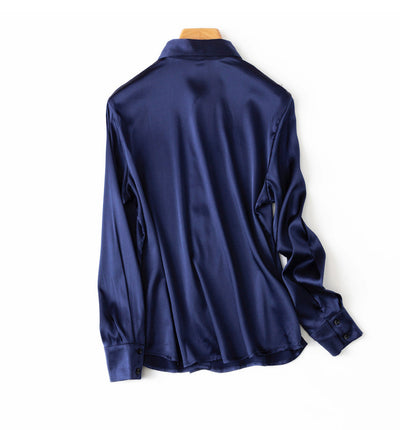 Blusa de Lujo Ejecutiva en Satén Elástico con Cuello Cuadrado - Image 31
