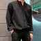 Camisa Slim Fit con Cuello Mao - Manga Larga Elegante para Hombre